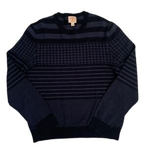 Brooks Brothers Red Fleece Men's Size L Wool Striped Pullover Knit Sweater